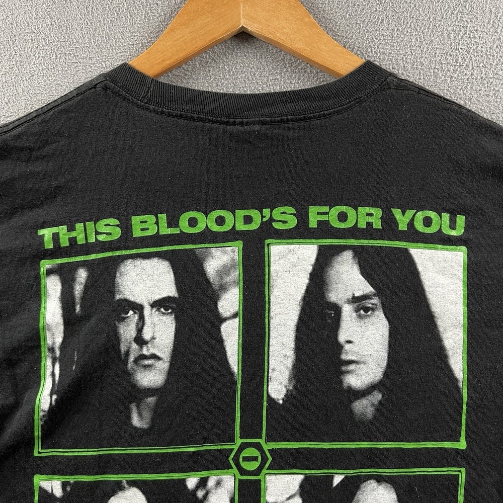 Vintage Type O Negative Shirt Mens Medium Black No. 1 This Blood's For You Goth - Picture 12 of 13